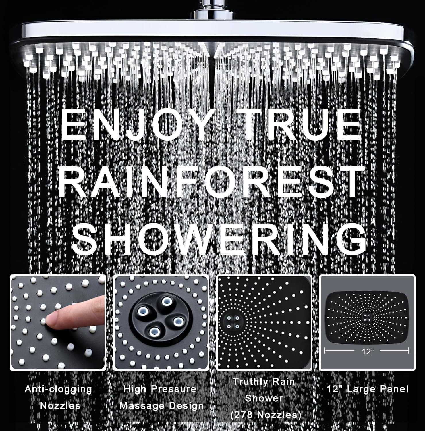Experience the Luxury of High Pressure Rain Shower Heads